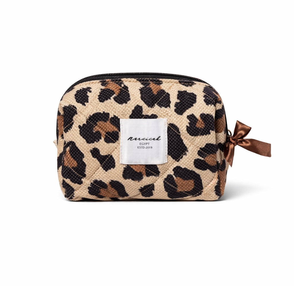 Narcicah Leopard Luxe Makeup Bag
