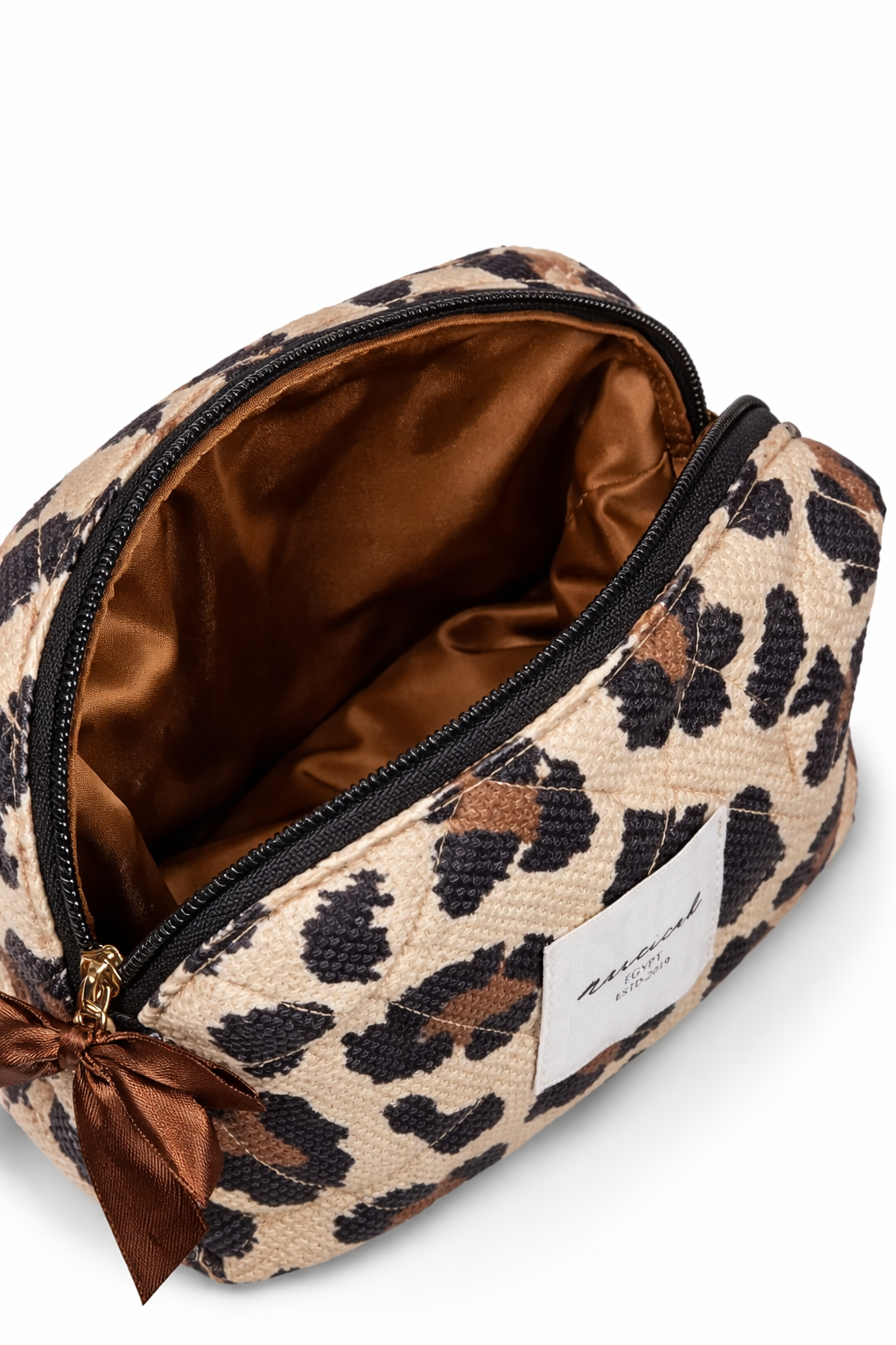 Narcicah Leopard Luxe Makeup Bag